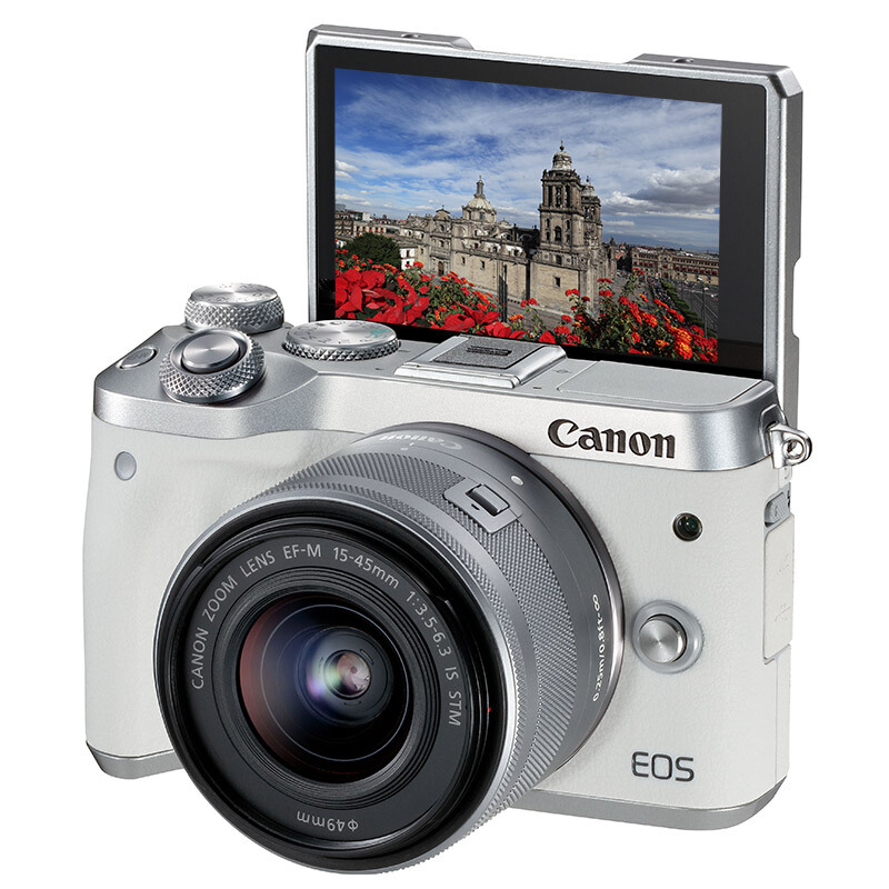 佳能（Canon） EOS M6 可换镜微单照相机（15-45镜头白色套机）