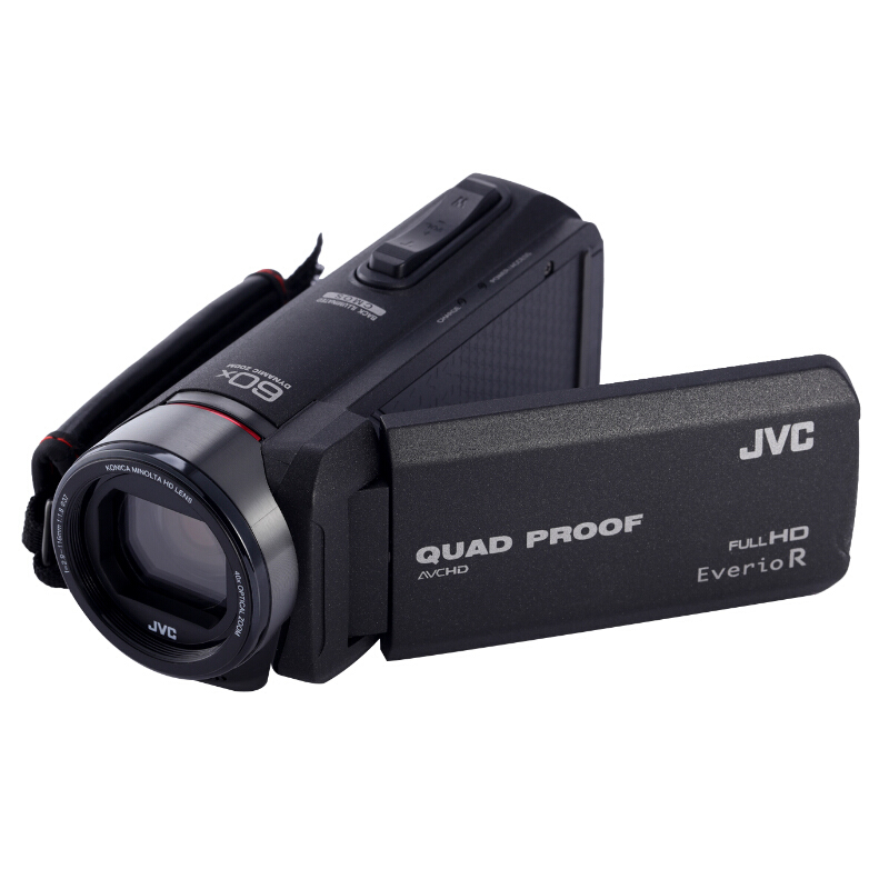 JVC（杰伟世） GZ-R420 BAC四防高清摄像机DV 家用户外运动 (黑色 可扩展镜头) 