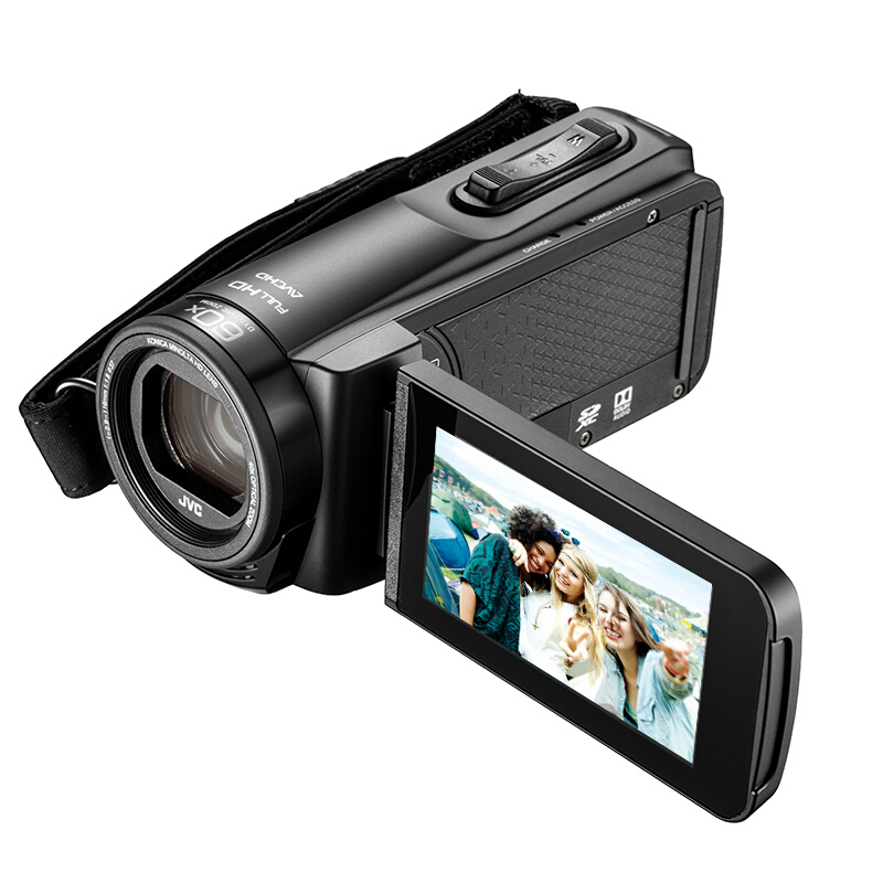 JVC（杰伟世） GZ-RX650 四防高清数码家用摄像机/高清运动DV/防水 黑色