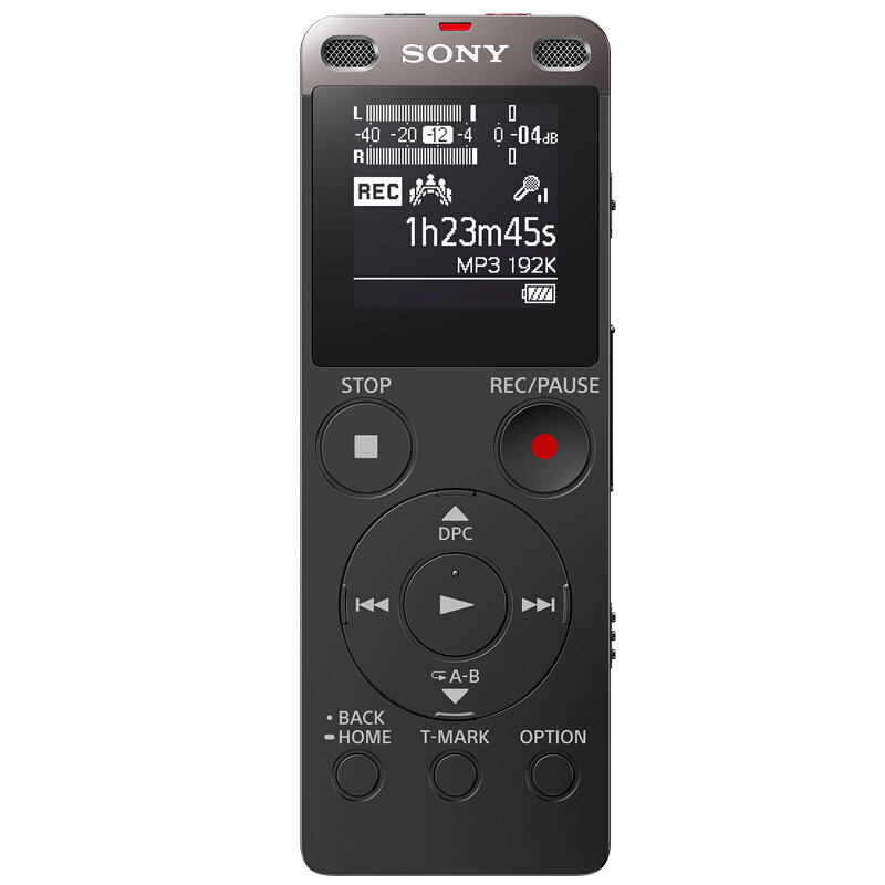 索尼（SONY） ICD-UX560F 数码录音棒 商务语言好帮手 4GB容量 (黑色) 