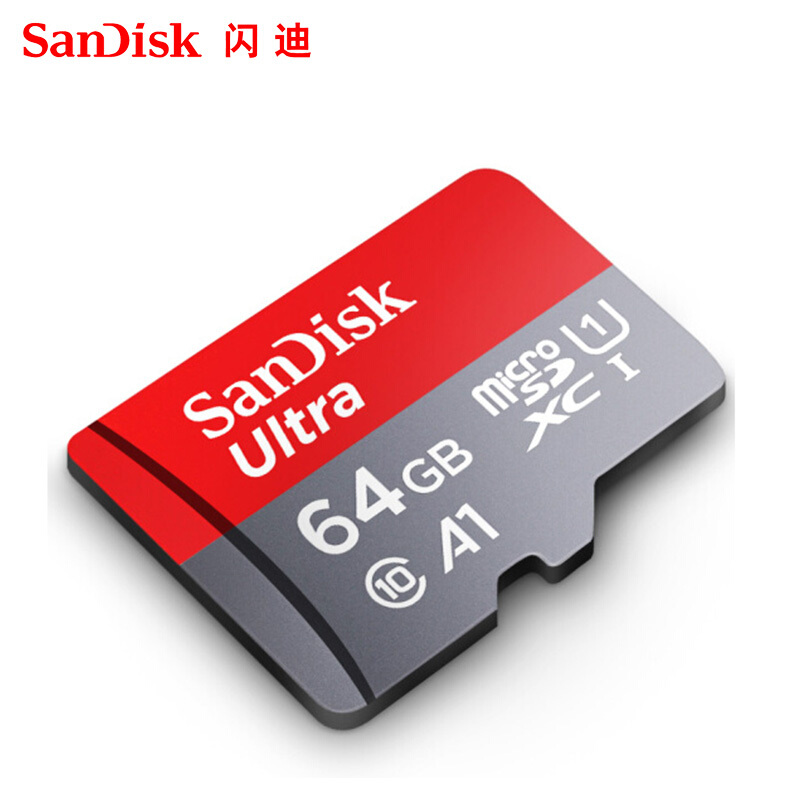 闪迪（SanDisk） A1 读速100MB/s 至尊高速移动MicroSDHC UHS-I存储卡 TF卡 (64GB) _http://www.szkoa.com/img/sp/322/d6f121a8-98c3-44b1-8f9e-8b1a0284145e.jpg