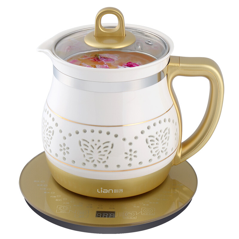 联创（Lianc） DF-EP0816M 多功能陶瓷电热水壶/花茶壶/煮茶器 养生壶 1.8L
