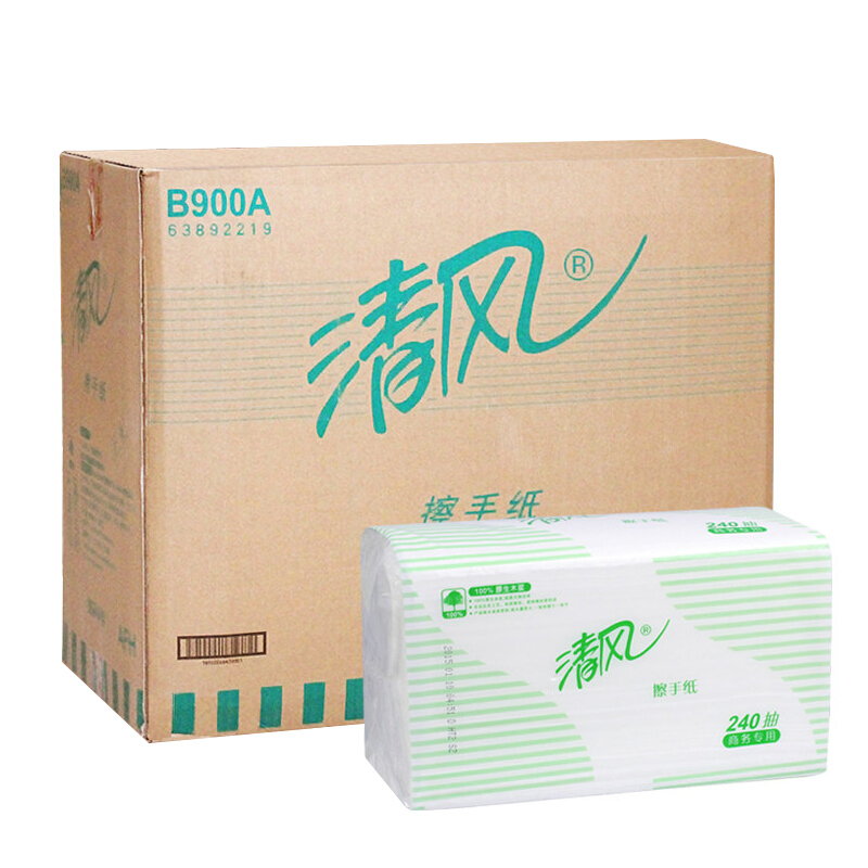 清风（APP） B900A 三折擦手纸200抽/包