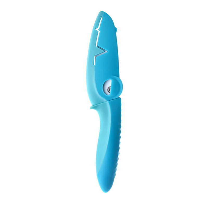 Artiart CUTE056A 创意水果刀带刀套 陶瓷恐龙刀（蓝色）