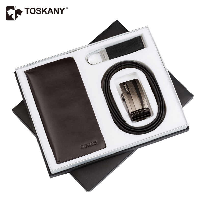 托斯卡尼（TOSKANY） TL66616 男士商务礼盒三件套（钱夹/皮带/钥匙扣）