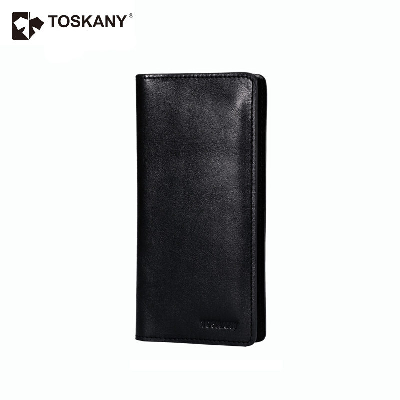 托斯卡尼（TOSKANY） TL66877 商务休闲长款钱包/钱夹 头层牛皮 (黑色) 