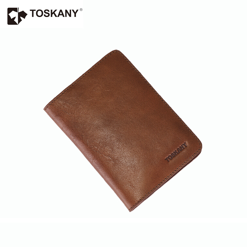 托斯卡尼（TOSKANY） TL66878 多功能护照包 头层牛皮 (棕色) 