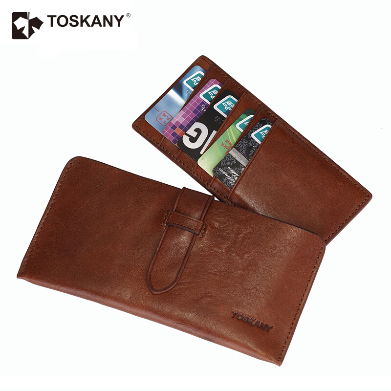 托斯卡尼（TOSKANY） TL66868 商务休闲插袋钱包/钱夹 头层牛皮 (棕色) 