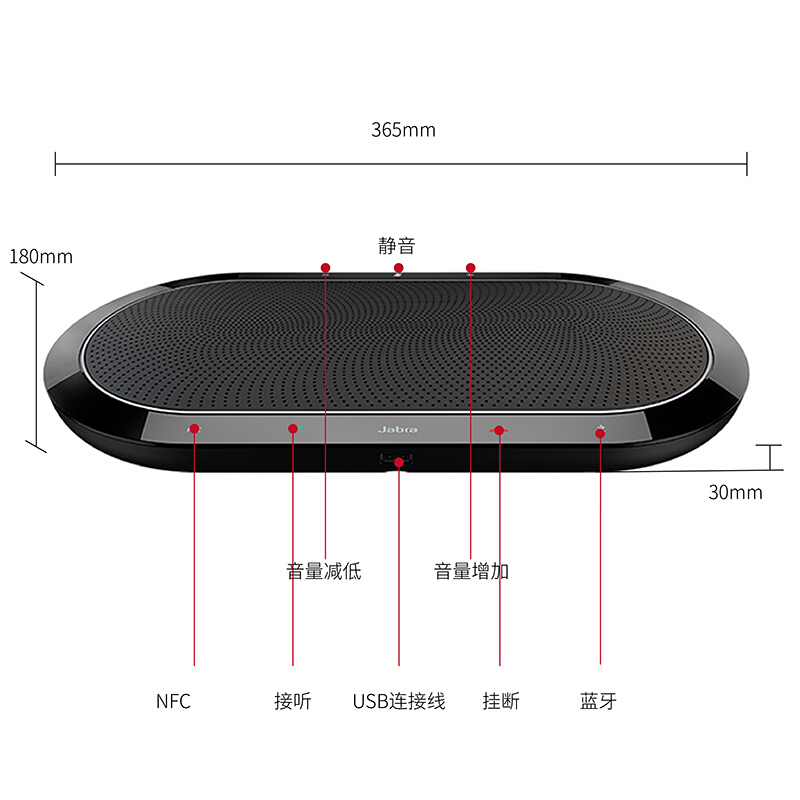 捷波朗（Jabra） SPEAK 810 蓝牙/会议音频/视频会议麦克风/扬声器_http://www.szkoa.com/img/sp/592/451a719b-7e4b-4e18-a1ce-e35e3541e4d0.jpg