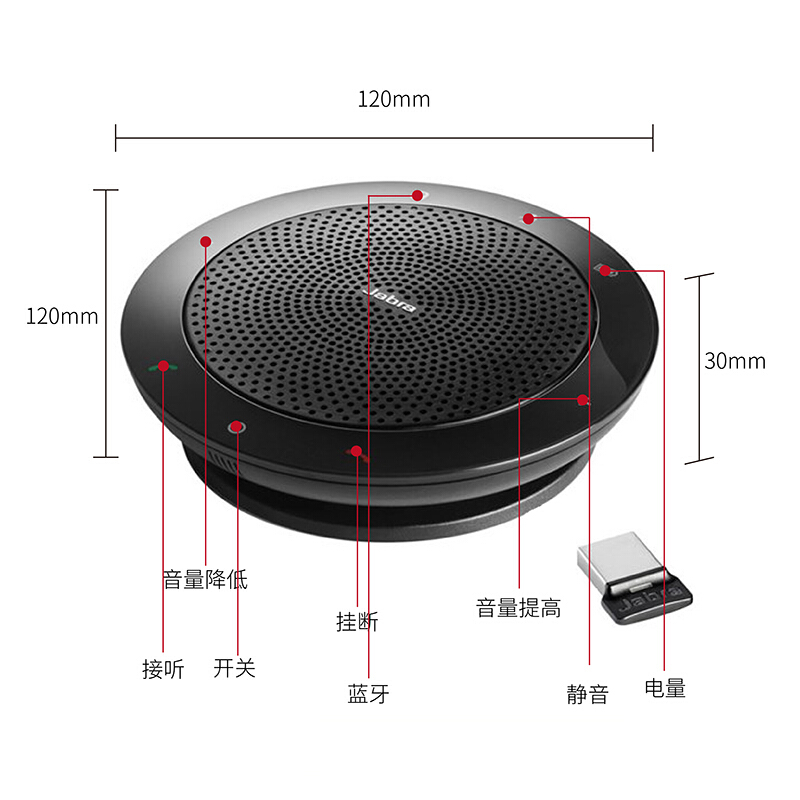 捷波朗（Jabra） SPEAK 510+ 蓝牙音频设备/视频会议麦克风/扬声器_http://www.szkoa.com/img/sp/592/c1e7cd9a-0bd5-4ab0-aa8e-374454bb9469.jpg