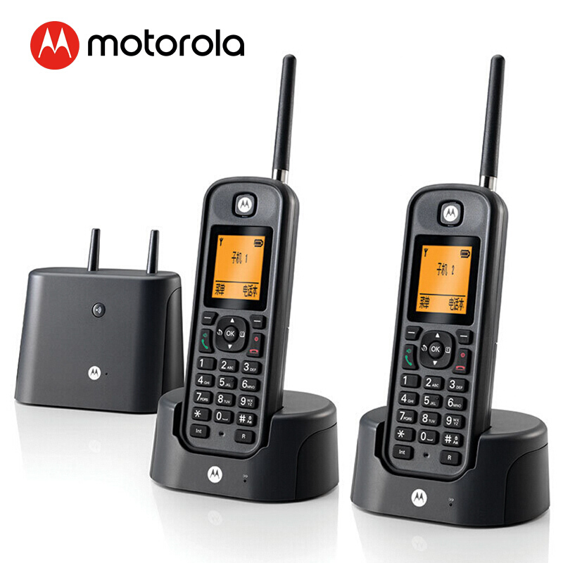 摩托罗拉（Motorola） O202C 电话机 远距离数字无绳套装 橙色背光电话簿中英文显示菜单可扩展 无线座机 （黑色）_http://www.szkoa.com/img/sp/764/60803777-6834-4605-9112-84fa2d41379b.jpg