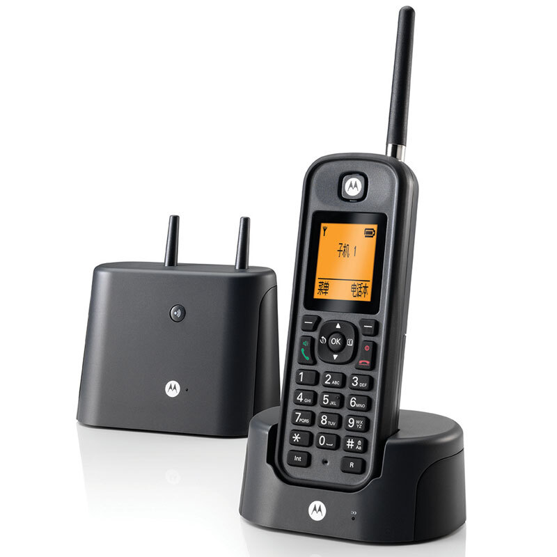 摩托罗拉（Motorola） O202C 电话机 远距离数字无绳套装 橙色背光电话簿中英文显示菜单可扩展 无线座机 （黑色）_http://www.szkoa.com/img/sp/764/8011e20f-3b13-4e7e-81c1-8239d2189f35.jpg