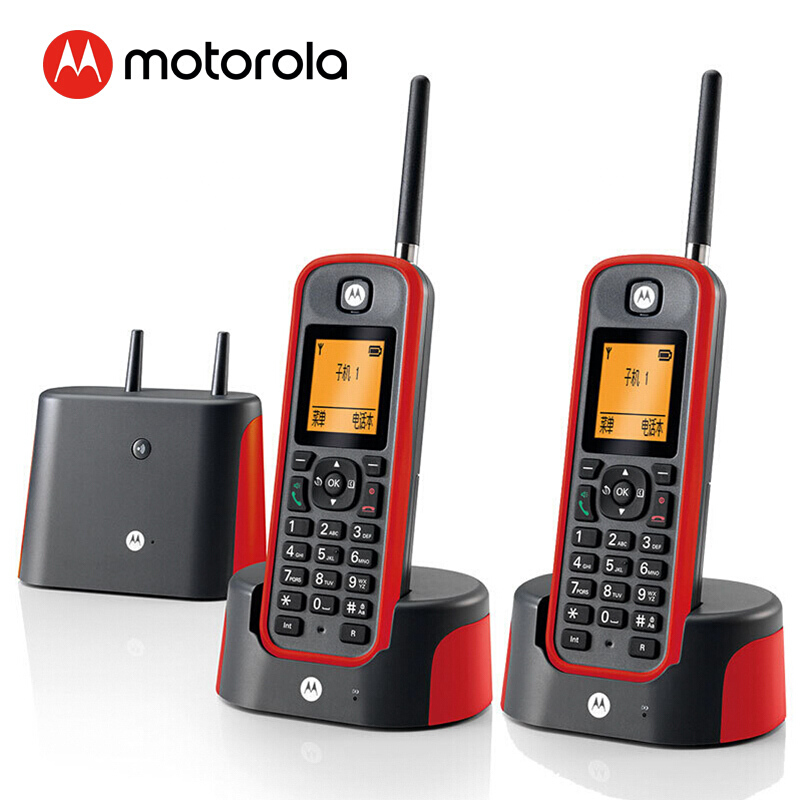 摩托罗拉（Motorola） O202C 电话机 远距离数字无绳套装 橙色背光电话簿中英文显示菜单可扩展 无线座机 （红色）_http://www.szkoa.com/img/sp/764/e74f525a-5be8-43fb-9953-4256606d550e.jpg