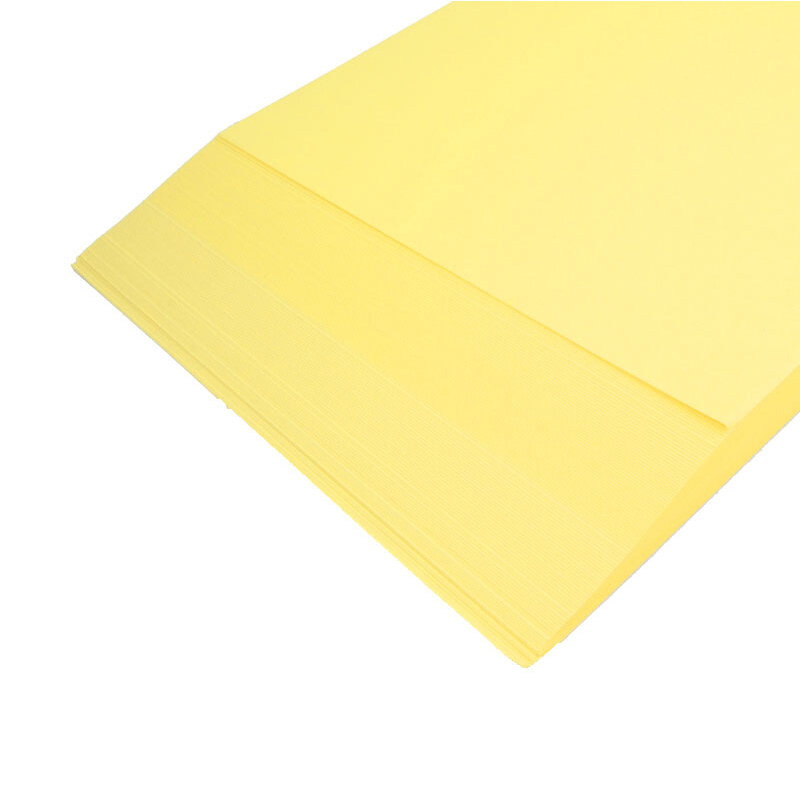 国产 A4 120G 彩色卡纸 100张/包（黄色A4）
