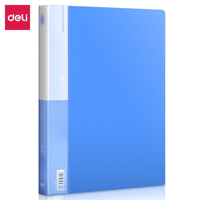 得力（deli） 5382 A4O型二孔文件夹 蓝色