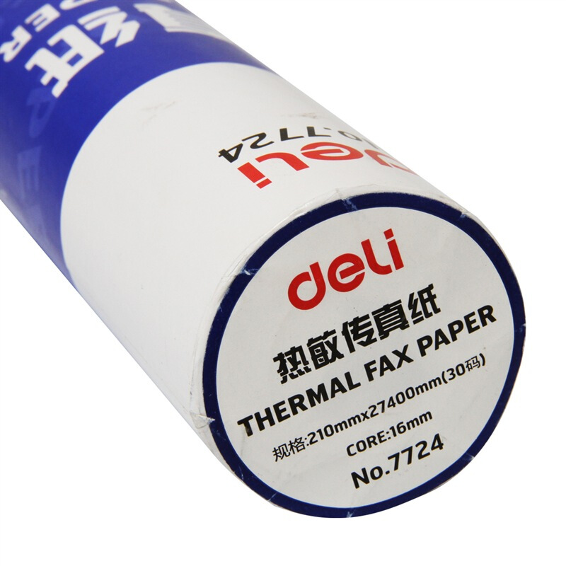 得力（deli） 7724 热敏传真纸(白)210mm*27.3m(卷)12卷装_http://www.szkoa.com/img/sp/82/89f75e06-1f74-48e9-84ab-edc0fe4a71f3.jpg