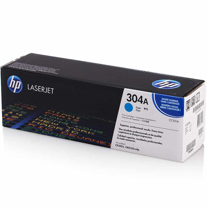 惠普（HP） CC531A 彩色打印机硒鼓 304A（蓝色）
