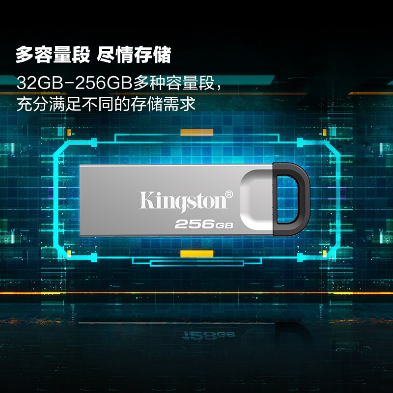 金士顿（Kingston）USB 3.2 Gen 1 U盘 DTKN256G_http://www.szkoa.com/newimg/C202303/1679462962575.jpg